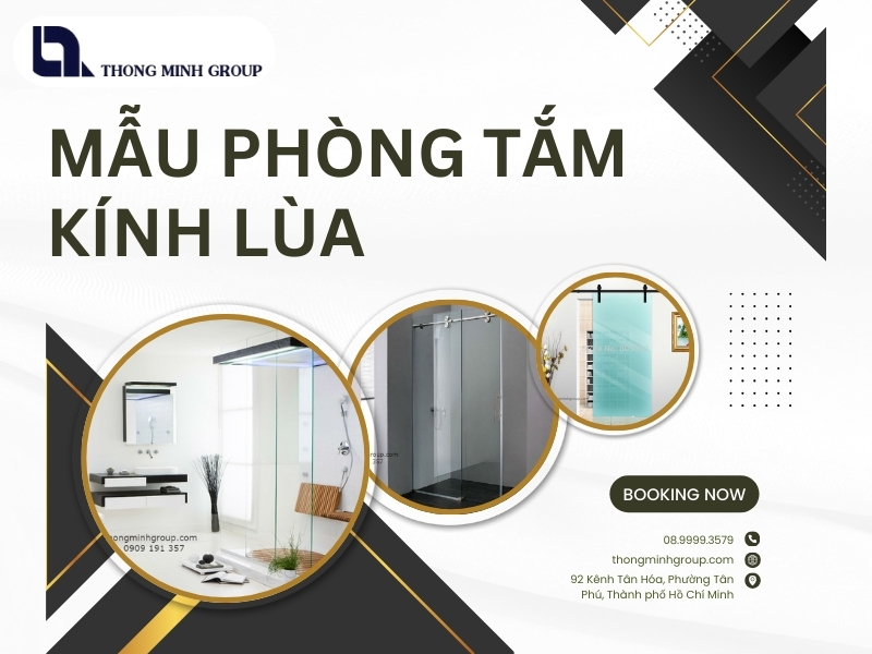 Mẫu phòng tắm kính lùa 